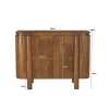 Komoda SALANO 105 cm drewno mango naturalny