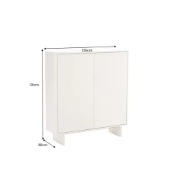 Komoda SAVOY 130 cm biała