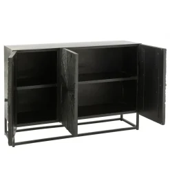 Komoda Shanil 120 cm drewno czarna