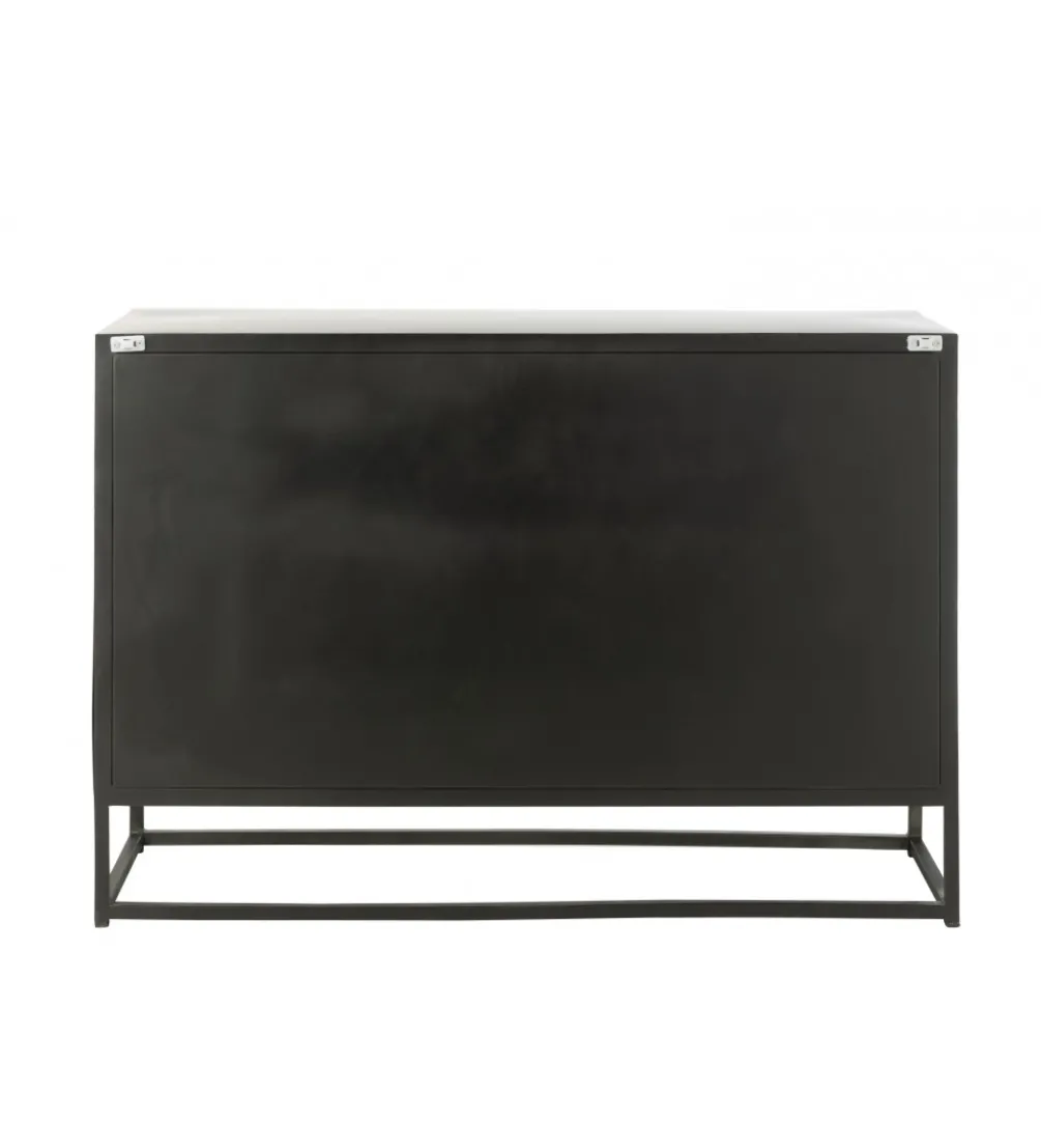 Komoda Shanil 120 cm drewno czarna