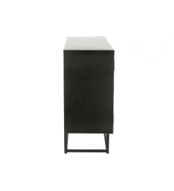 Komoda Shanil 120 cm drewno czarna