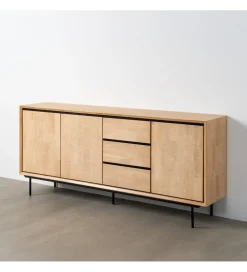 Komoda SINTRA 200 cm drewno kauczuk naturalna