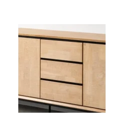 Komoda SINTRA 200 cm drewno kauczuk naturalna