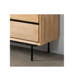 Komoda SINTRA 100 cm drewno kauczuk naturalna