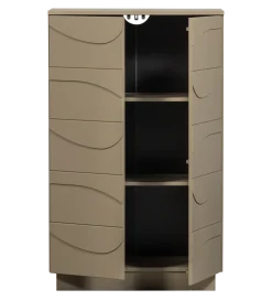 Komoda TEO 116 cm drewno sosny mud