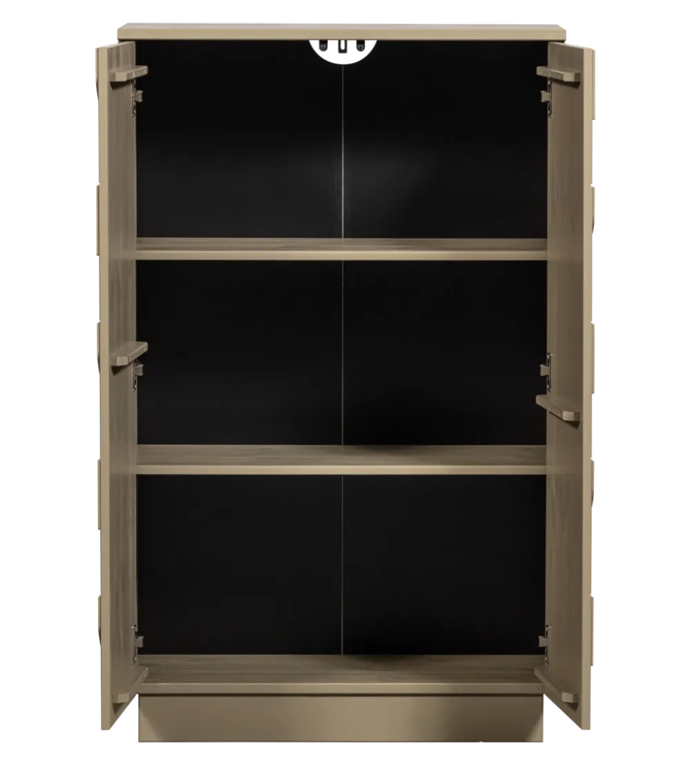 Komoda TEO 116 cm drewno sosny mud