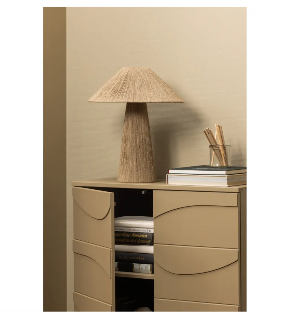 Komoda TEO 116 cm drewno sosny mud