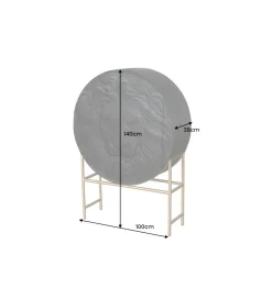 Komoda TIGR 140 cm drewno mango Czarna