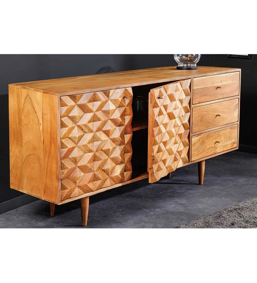 Komoda TROPEA 145 cm drewno akacja honey