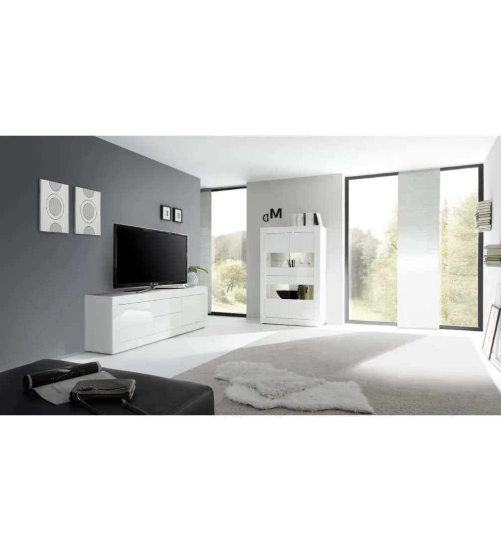 Komoda TV BASIC 210 cm biała