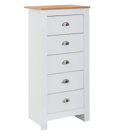 Komoda VINCENTE 53 cm biała
