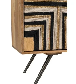 Komoda WEAVED 92 cm naturalna