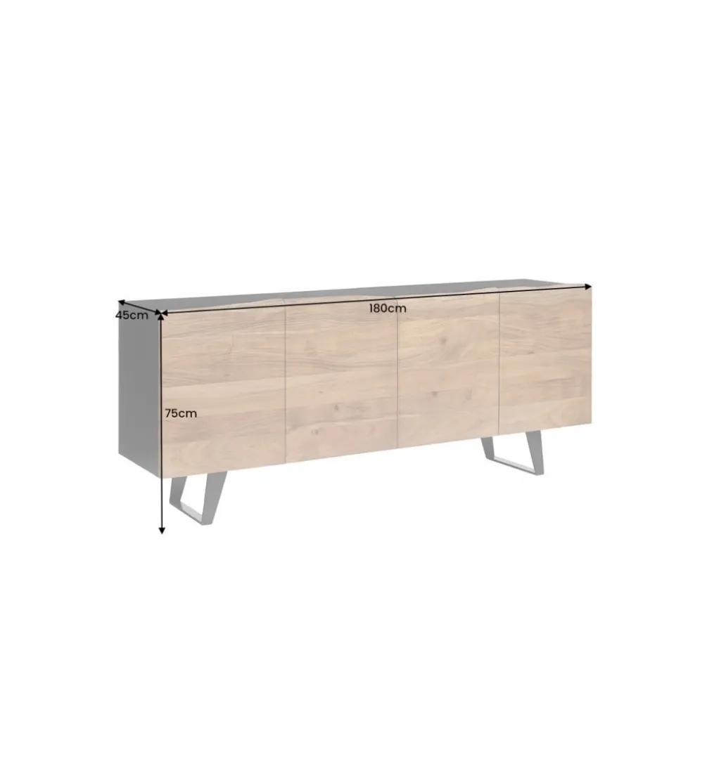Komoda Welden 180 cm drewno akacja