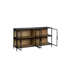 Komoda Witryna NEGRO 150 cm czarna