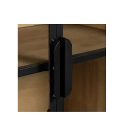 Komoda Witryna NEGRO 150 cm czarna