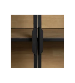 Komoda Witryna NEGRO 150 cm czarna