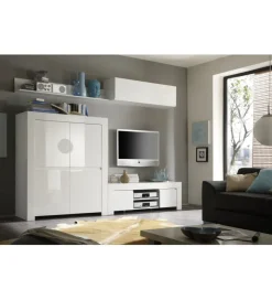 Komoda wysoka AMALFI 119 cm biała