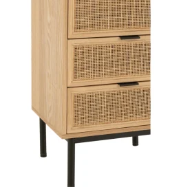 Komoda wysoka BASONOT 100 cm naturalna