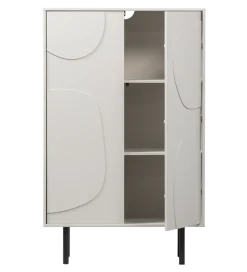 Komoda wysoka CADIZ 135 cm drewno sosny mist