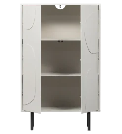 Komoda wysoka CADIZ 135 cm drewno sosny mist