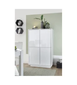 Komoda wysoka ICEE 92 cm biała