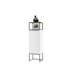 Komoda wysoka LILLE 50 cm biała