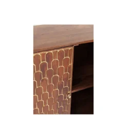 Komoda wysoka MUSKAT 75 cm drewno mango