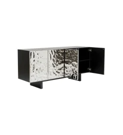 Komoda wysoka NOORK 115 cm drewno mango