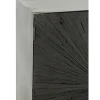 Komoda wysoka Shanil 90 cm drewno czarna
