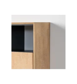 Komoda wysoka SINTRA 152 cm drewno kauczuk naturalna