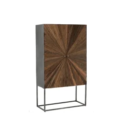 Komoda wysoka ZYGZAK 60 cm naturalna