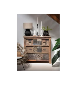 Komoda ZUWENA 100 cm brązowa