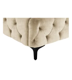 Łóżko MODERN BAROCK 180 x 200 cm welwet champagne