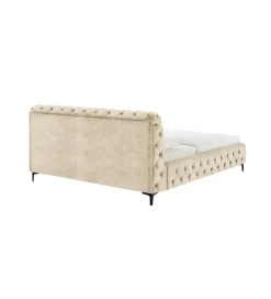 Łóżko MODERN BAROCK 180 x 200 cm welwet champagne