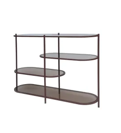 Konsola BRIX JILL 90 cm bordowa