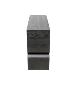 Konsola Curve 120 cm w optyce jesionu czarna