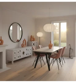 Konsola DECAPE 63 cm przecierana biel