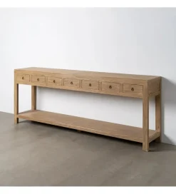 Konsola ELMANO 240 cm drewno wiązu