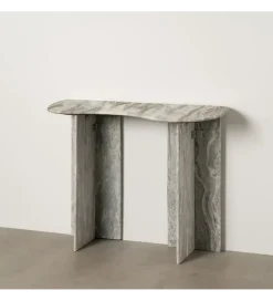Konsola GERTUR 100 cm marmur szara