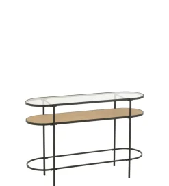 Konsola IVY 120 cm naturalna czarna