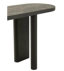 Konsola LEMONE 150 cm drewno teak czarna