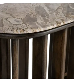Konsola MARMOLON 160 cm drewno mango marmur