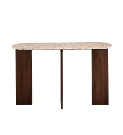 Konsola MATHILDE 140 cm naturalna w optyce marmuru