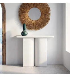 Konsola NERMAN 80 cm biała