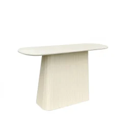 Konsola PATO 140 cm drewno mango biała