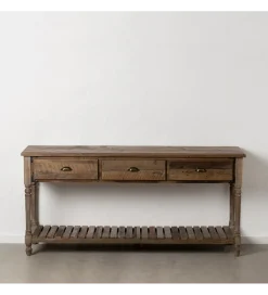 Konsola PERTON 184 cm drewno jodły brązowe