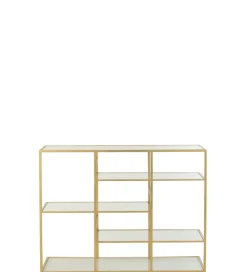 Konsola RACKYN 120 cm szklana złota