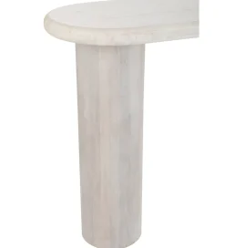 Konsola ROUNDEGO 91 cm marmur biały