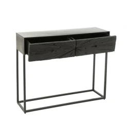 Konsola SHANIL 100 cm drewno czarna