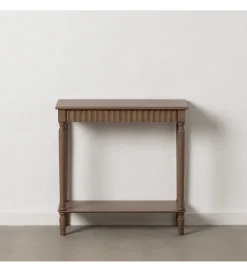 Konsola TEMPU 71 cm drewno sosna brązowy